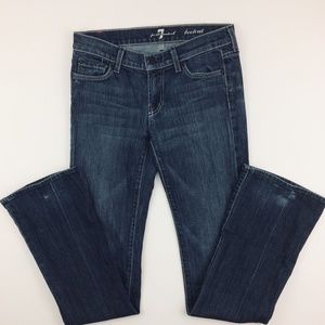 7 For All Mankind Flap Bootcut Jeans Size 26 Dark